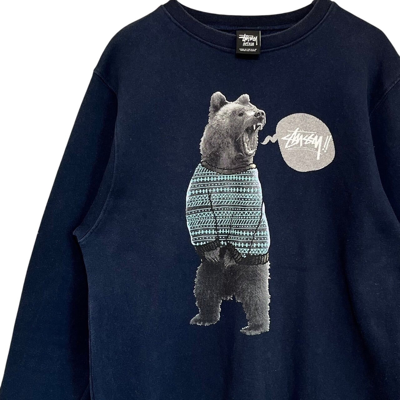 stussy ステューシー スウェット センターロゴ プリントロゴ stussy ステューシー スウェット センターロゴ プリントロゴ
