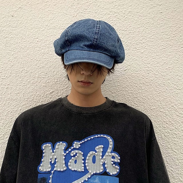 おしゃれな上質デニムベレー帽