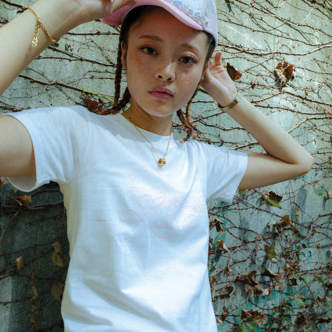 authentic love Tee -pink-