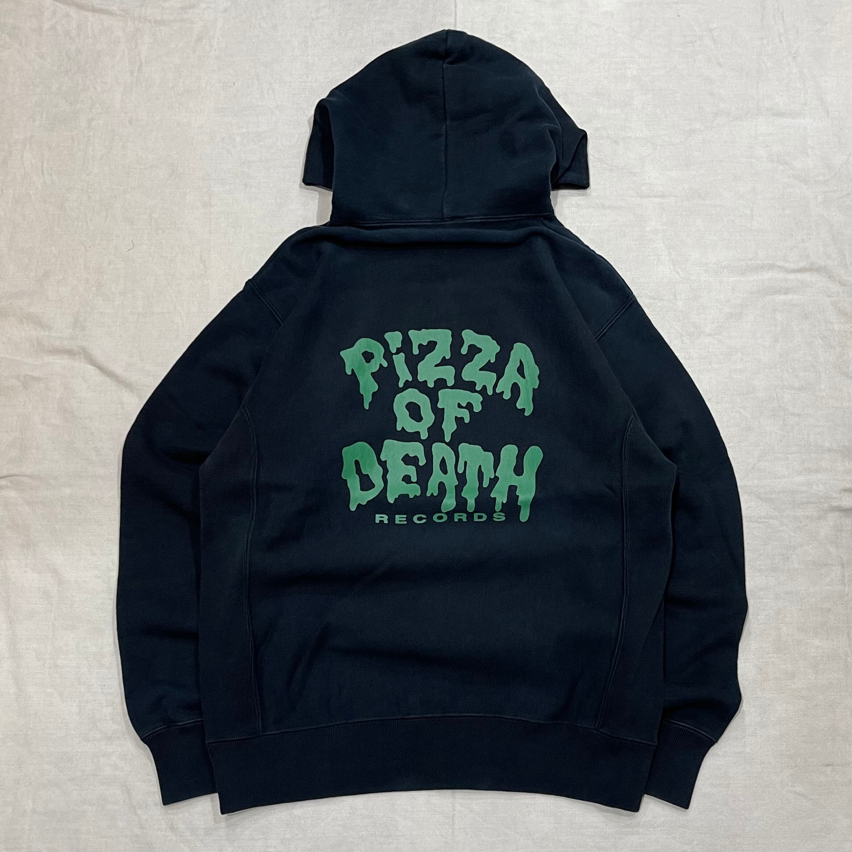 PIZZA OF DEATH / ピザ オブ デス プリントロゴパーカー ブラック