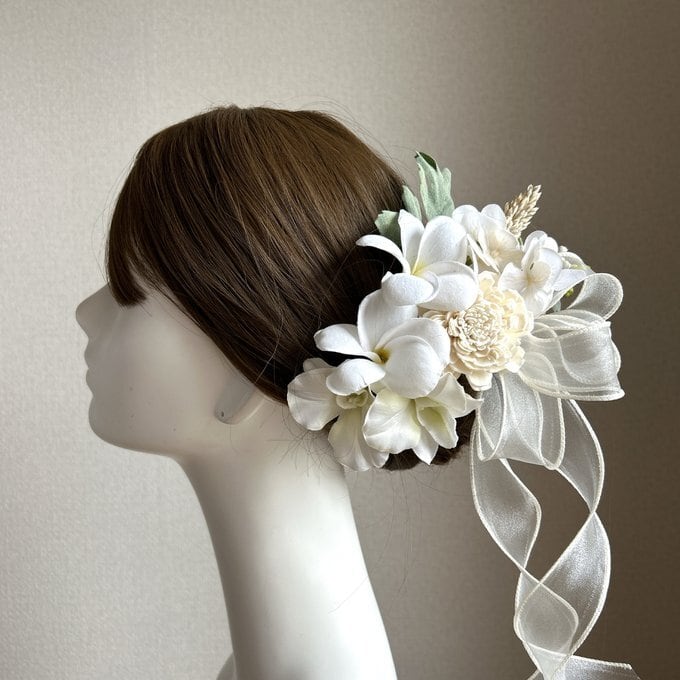 再販 いろいろお花のバレッタ ほろ苦