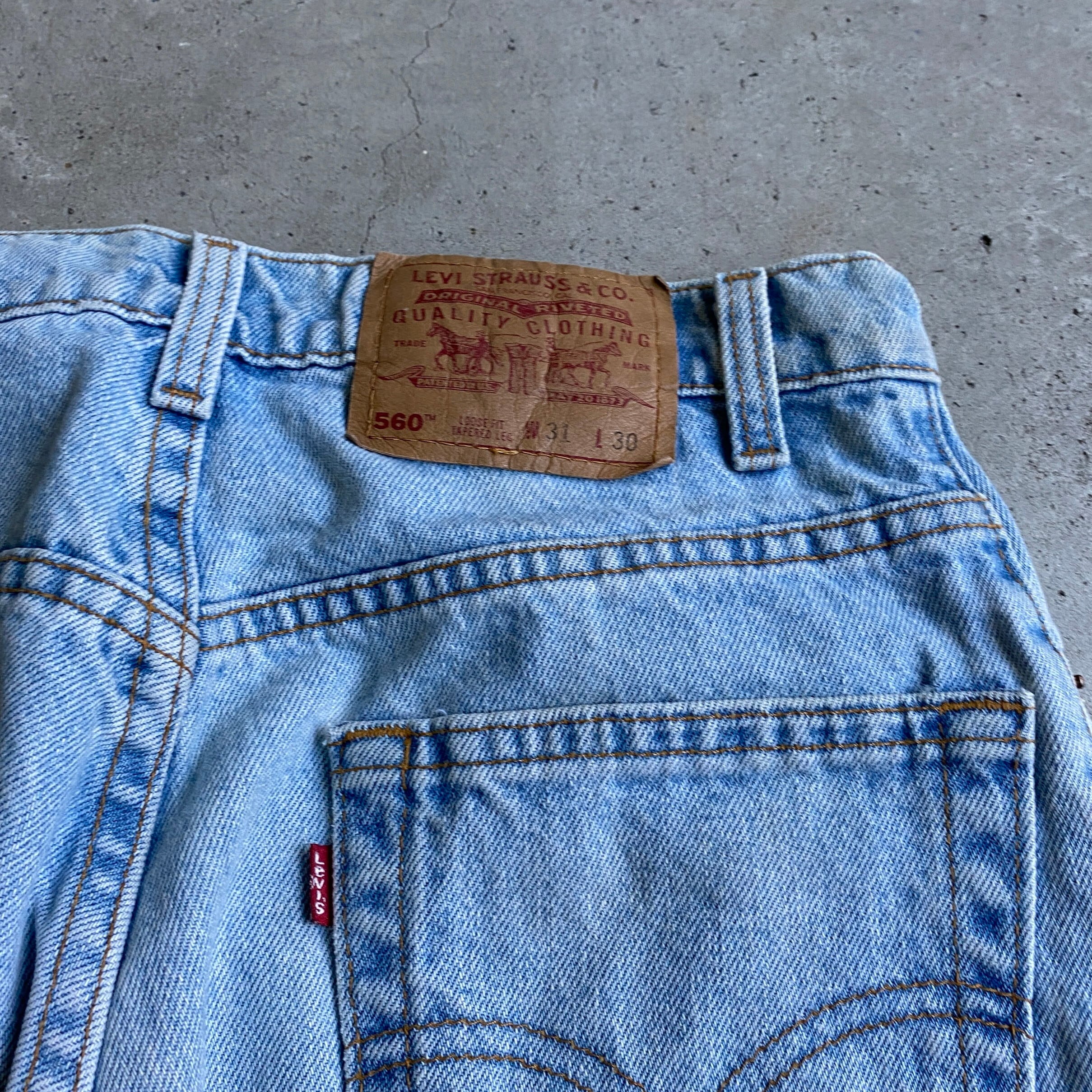 USA製 90年代 Levi's リーバイス 560 テーパードデニムパンツ ワイド