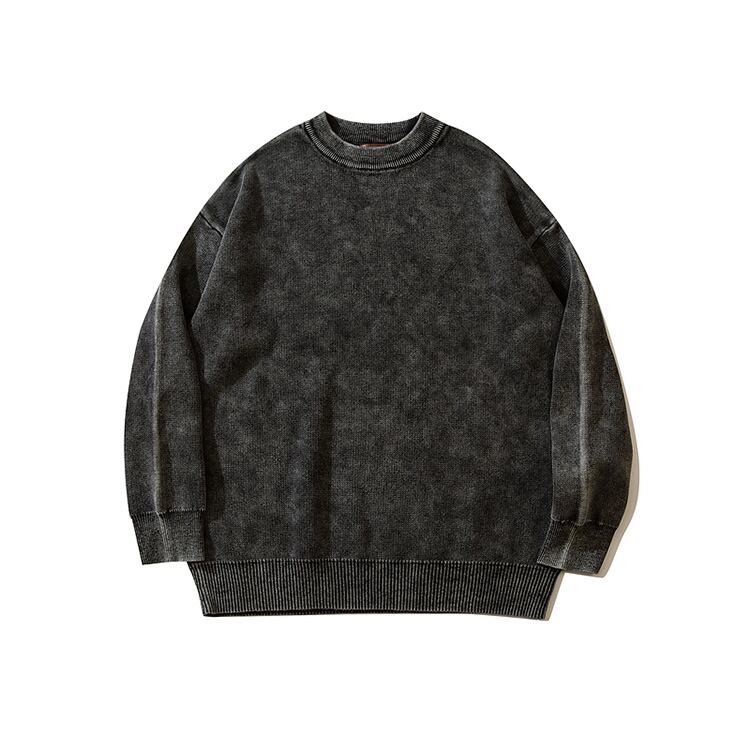 ★AMERICAN RETRO OLD WASHED PLAIN SWEATER　　　07344