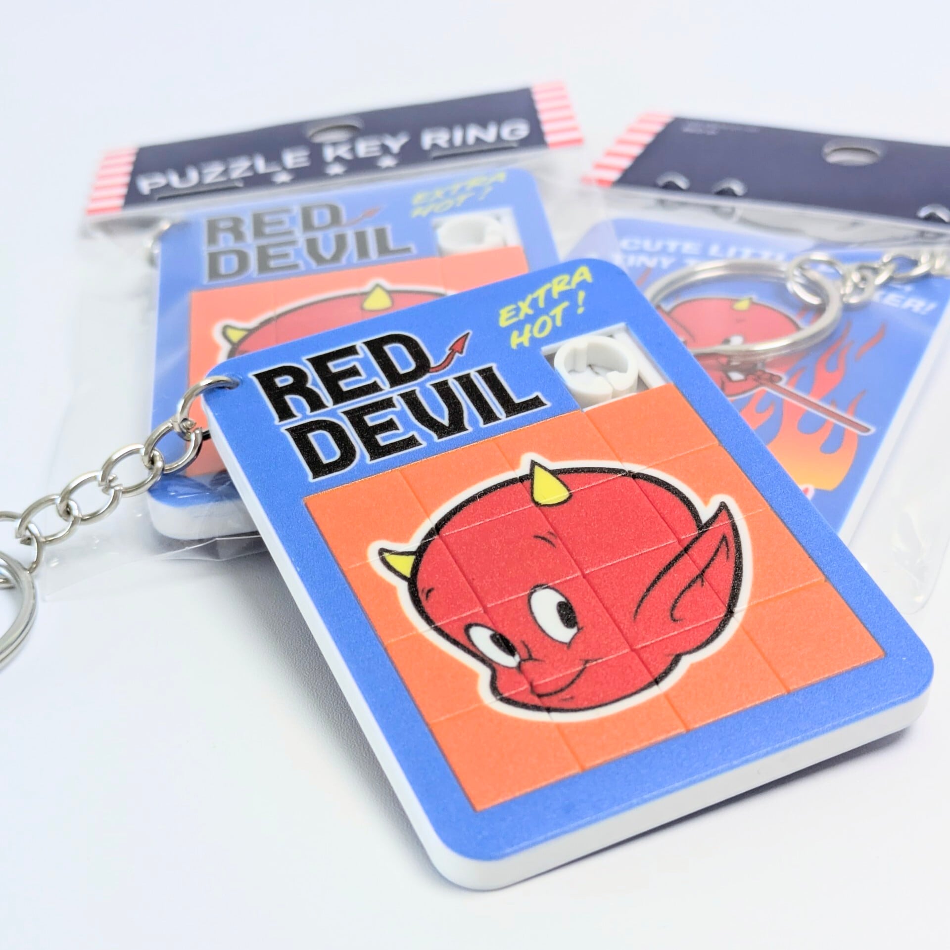 【 Hot Stuff the Little Devil ( ホットスタッフ リトルデビル ) 】AMERICAN CHARACTER PUZZLE KEYRING ( パズルキーリング ) / キーホルダー〚アメリカン雑貨 アメトイ〛