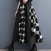 ドット アシンメトリー スカート 00246