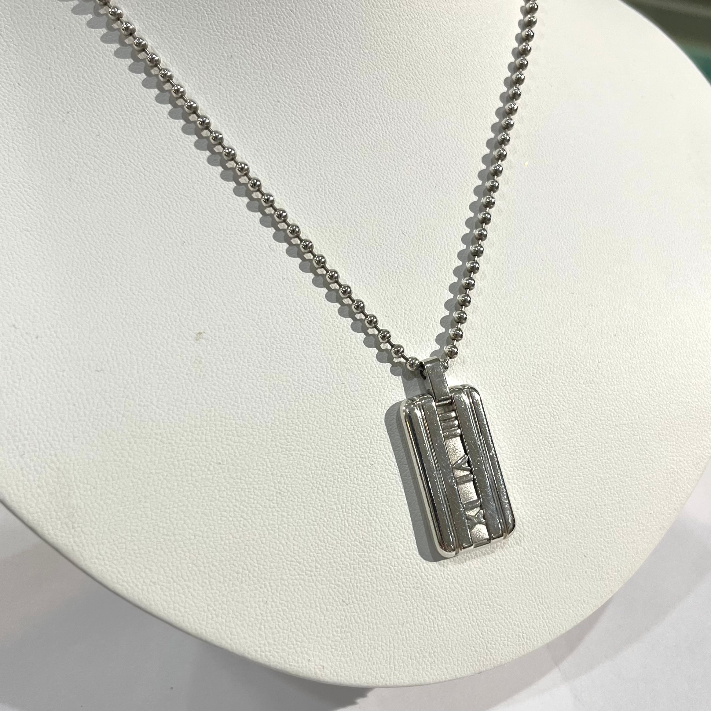 TIFFANY&CO. 】 2977 アトラスタグ ネックレス ボールチェーン