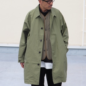 Gristone-W Cotton×Nylon M51 Wrap Up Soutien Collar Coat　Army Green