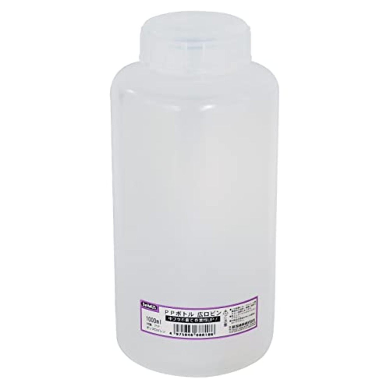 新潟精機 BeHAUS 日本製 PPボトル広口ビン リング付 1000ml PBW-1000