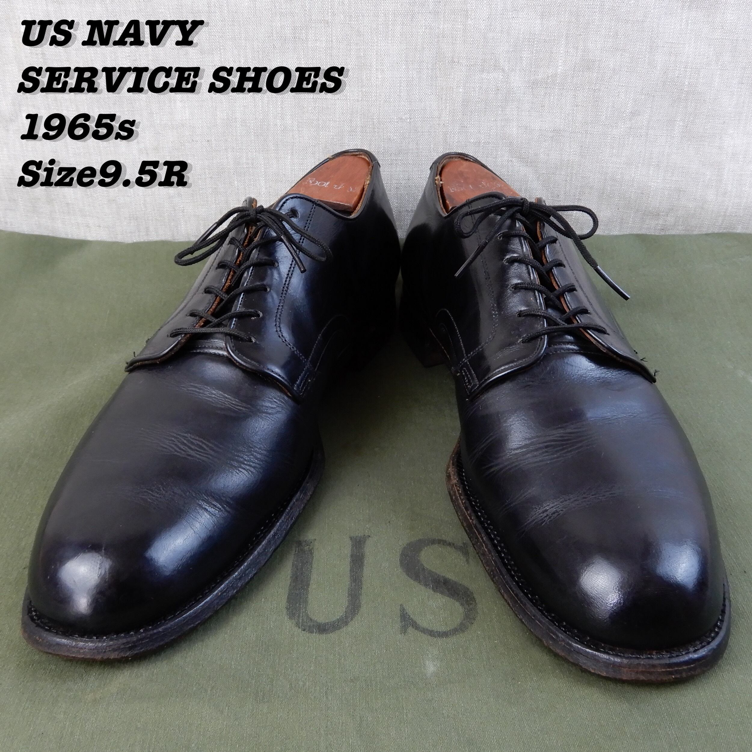 US NAVY SERVICE SHOES 1965s Size9.5R-