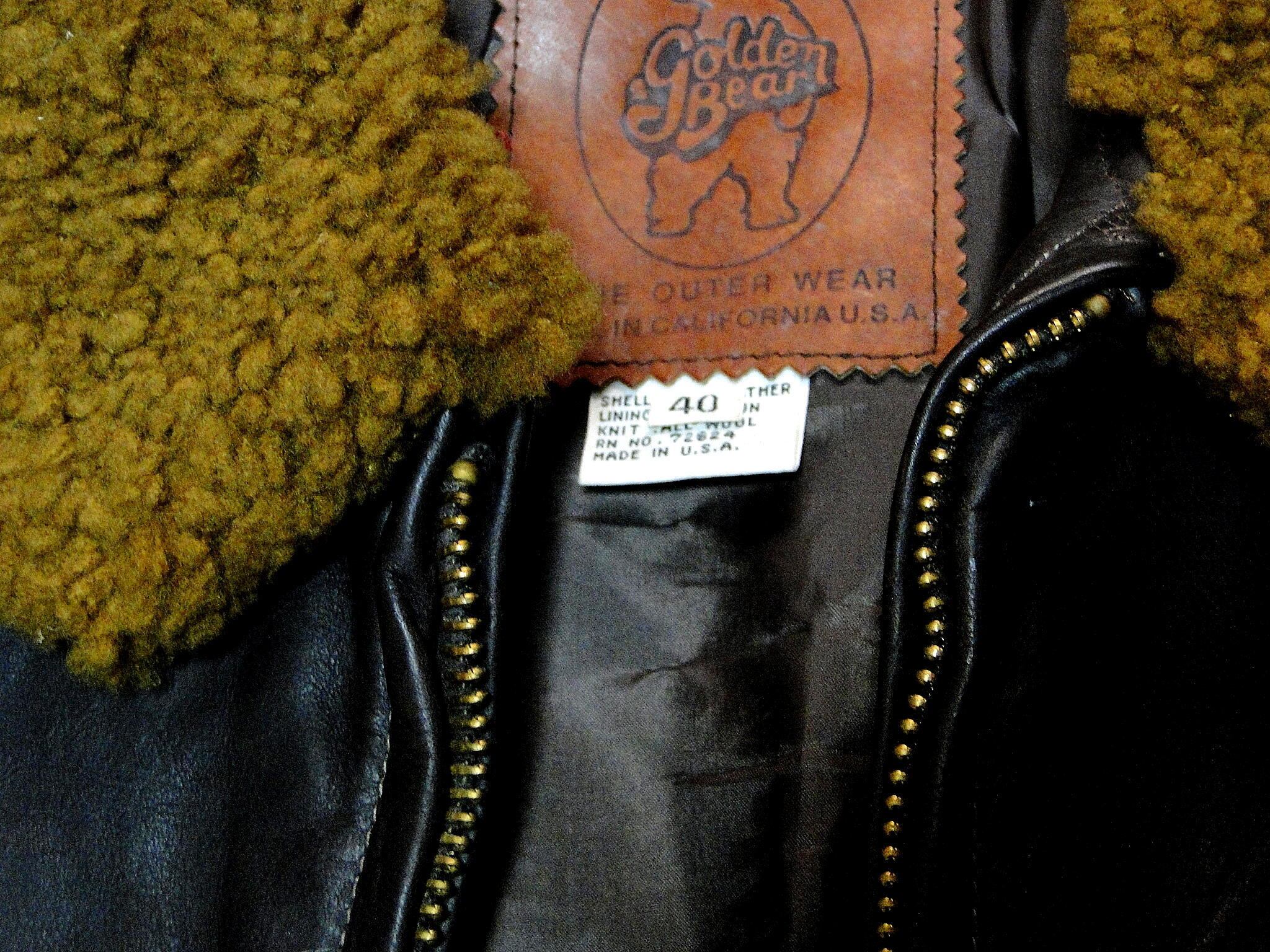90's デッドストック G-1 ゴールデンベアー SIZE/40 REALSheep GOLDEN