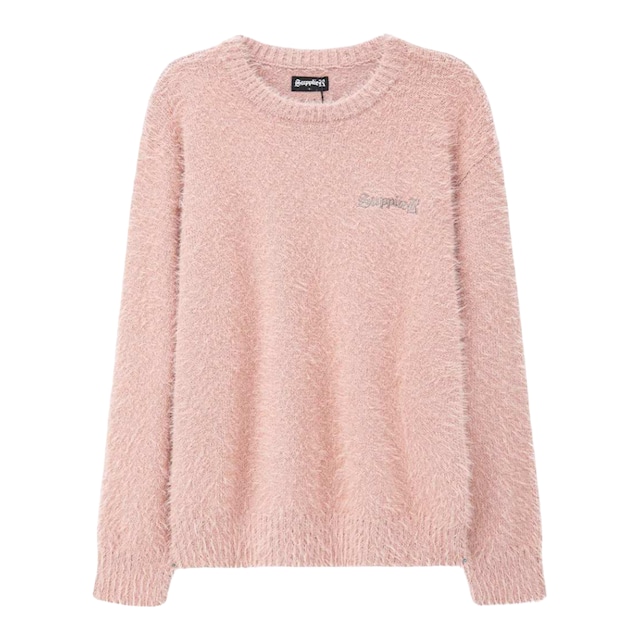 【SUPPLIER】Cross Shaggy Knit