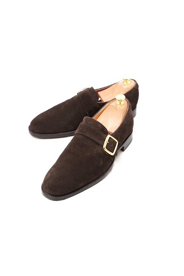 【CHEANEY】WALTER Monk Strap BRN Suede 7 (Second Hand)