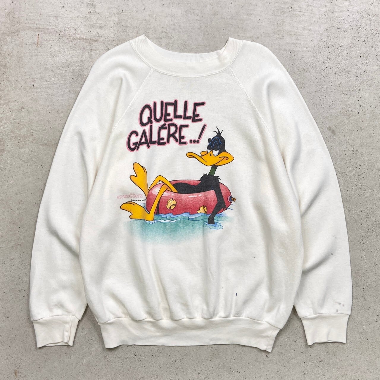 80年代 フランス製 CARTOON'S カートゥーン キャラクター プリント