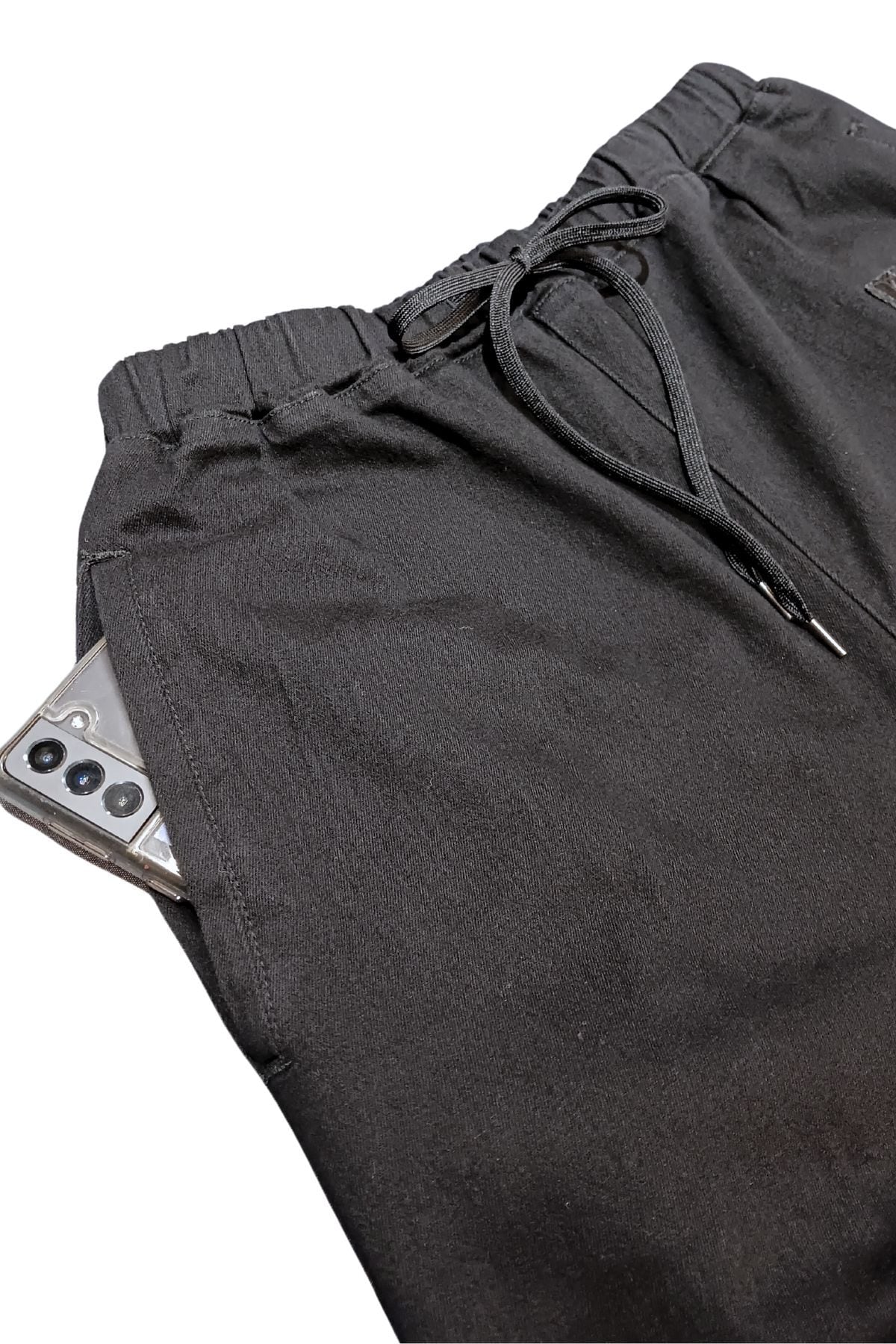 限定モデル】黒作務衣パンツ/BLACK SAMUE PANTS【クロコダイルレザー