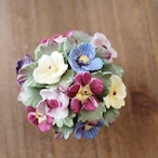 英国エインズレイ Aynsley 陶花 フラワーバスケット 陶花置物 英国雑貨 thumbnail 5