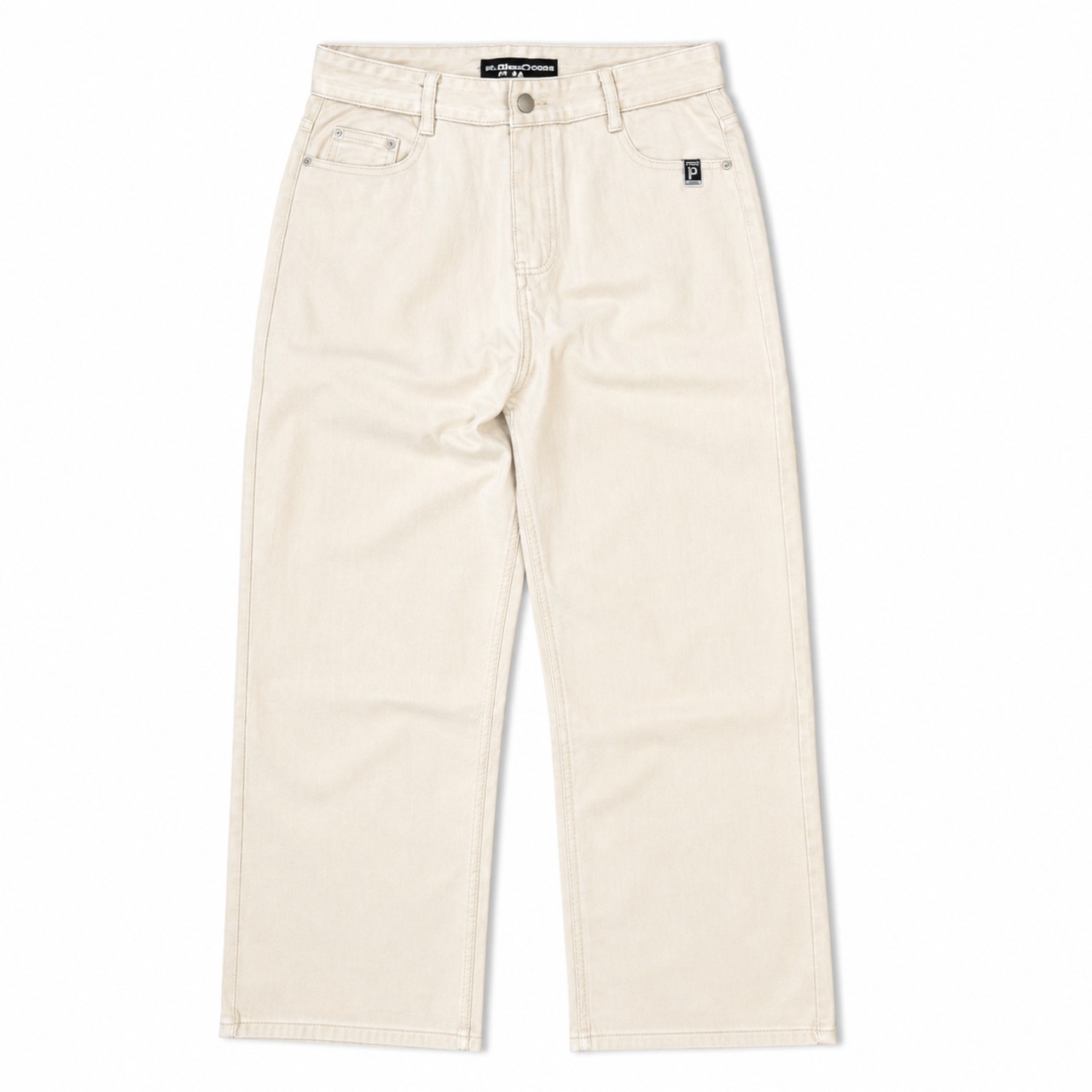 P Logo Chino Pants / natural - 1