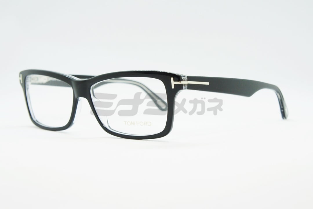 TOM FORD トムフォード スクエアフレームサングラス 眼鏡 TF5146-F ブラック ※度入り