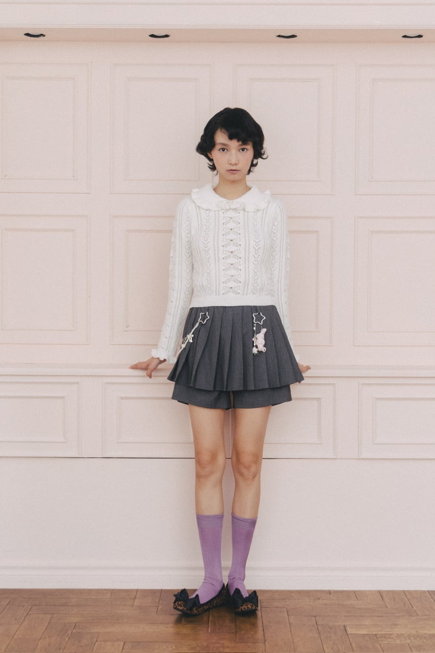 プリーツミニショートパンツ BLACK | HEIHEI