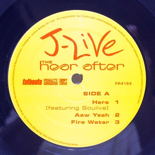 J-Live / The Hear After [PR 4164] - 画像3