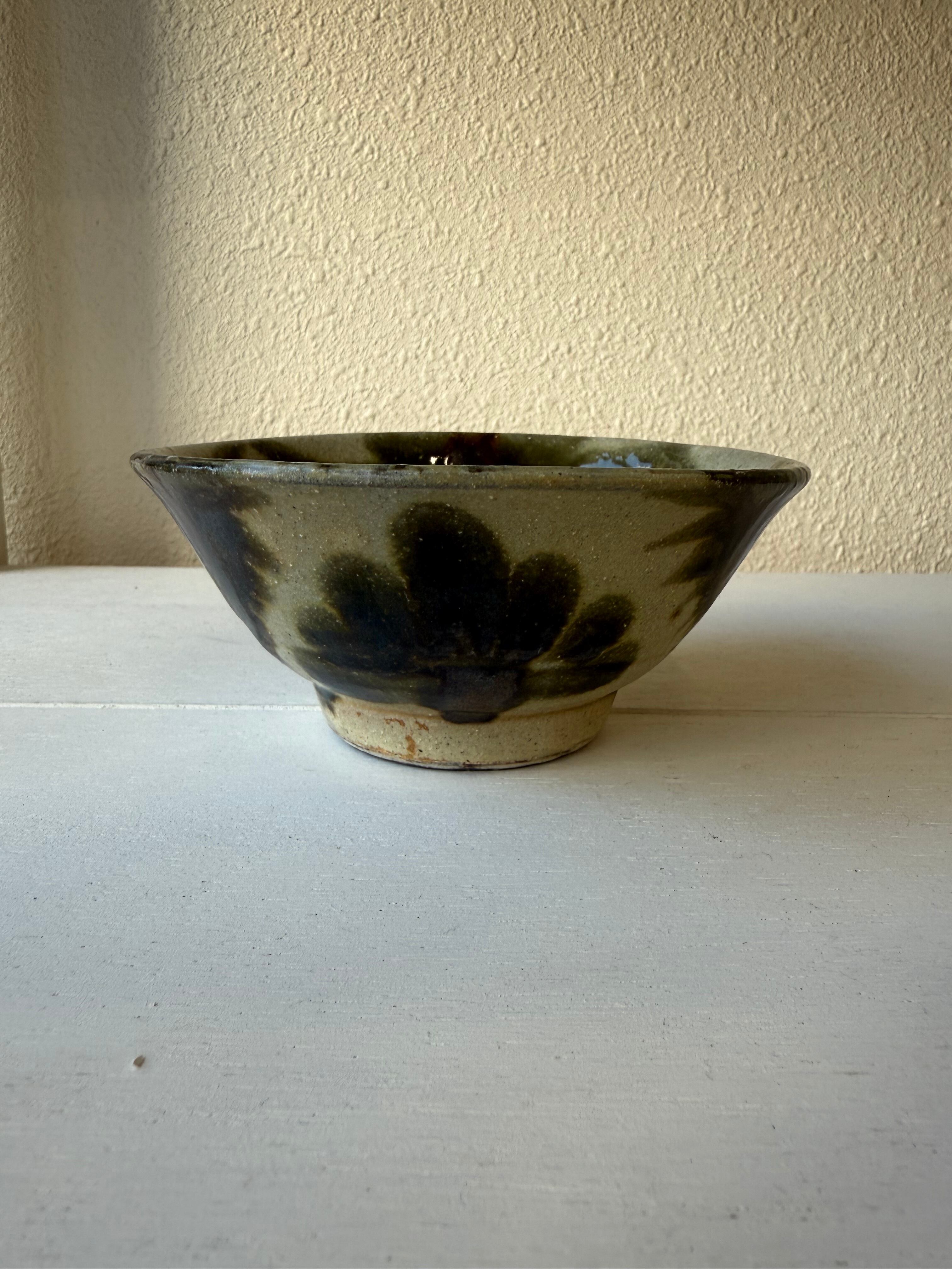 横田屋窯 4寸 まかい 呉須飴