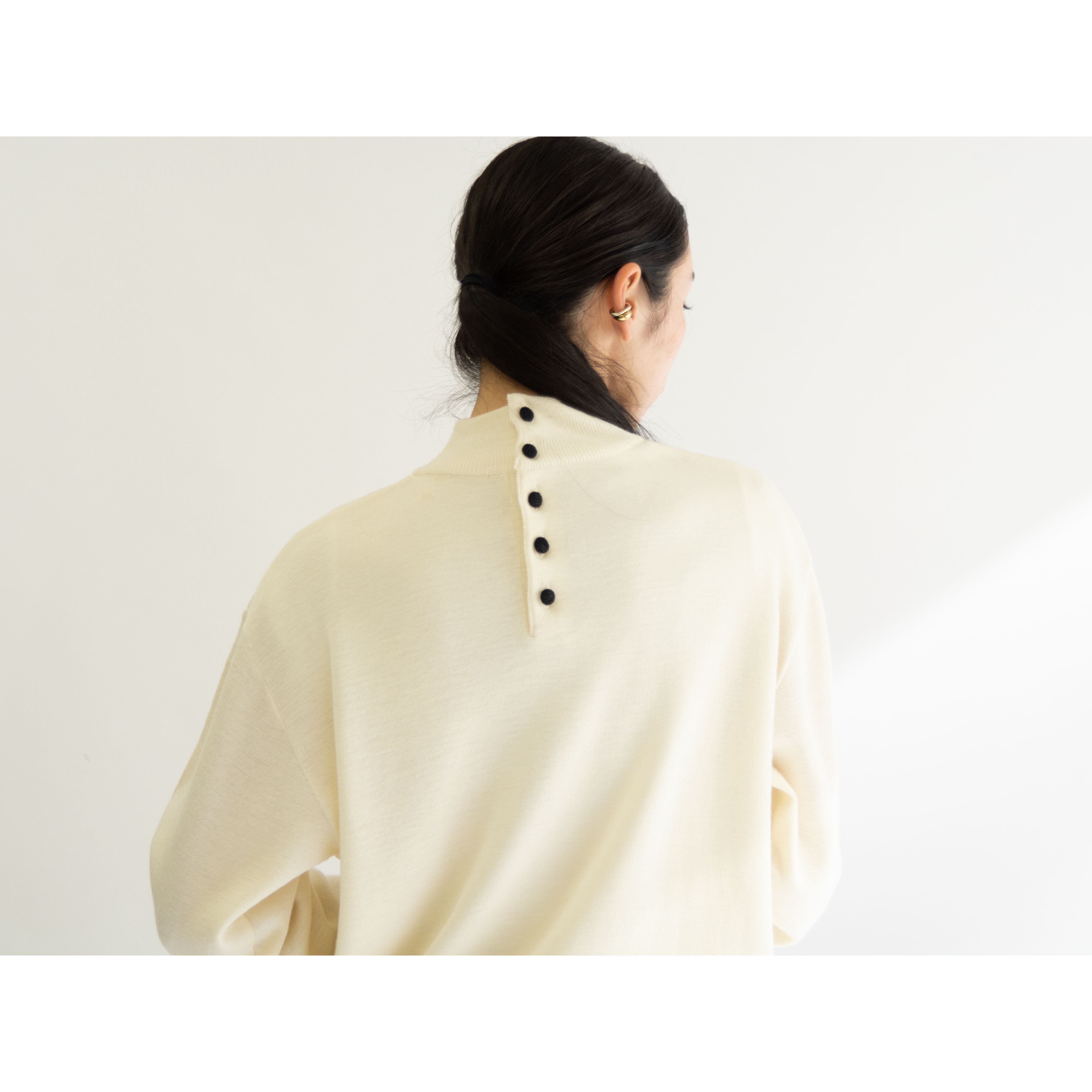 【Unknown Brand】Wool Mock Neck Sweater(ウールモックネックセーター ニットプルオーバー)