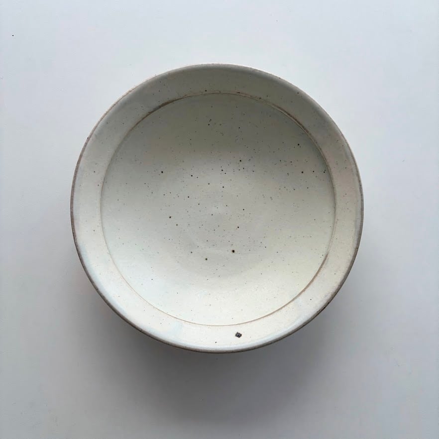 八木橋昇 粉引きマット リム鉢7.5寸 | WOLK