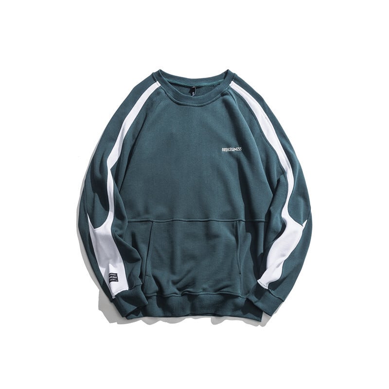 Yidaoヴィンテージ秋の服eseレトロトレンドカレッジスタイルプルオーバーメンズユースルーズコントラストカラーラウンドネックセーター-アリババ オータム 秋物 Oネック ビンテージ hip6-16117480299648