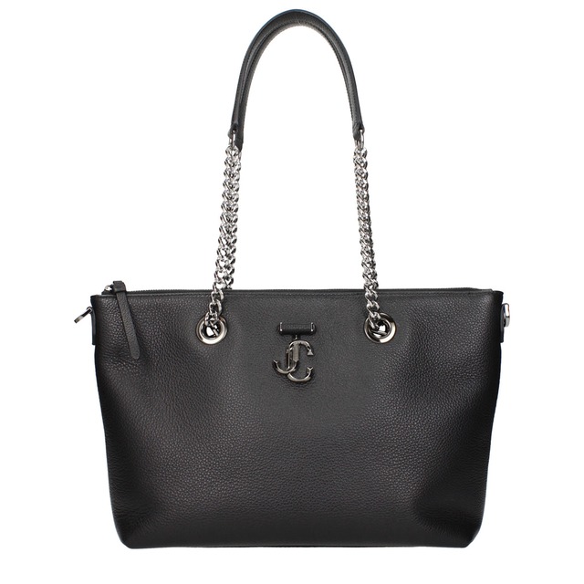 【新品】JIMMY CHOO ジミーチュウ レディース ショルダーバッグ レザー ブラック JCBALYASMOGLTBLACKGUNMETAL