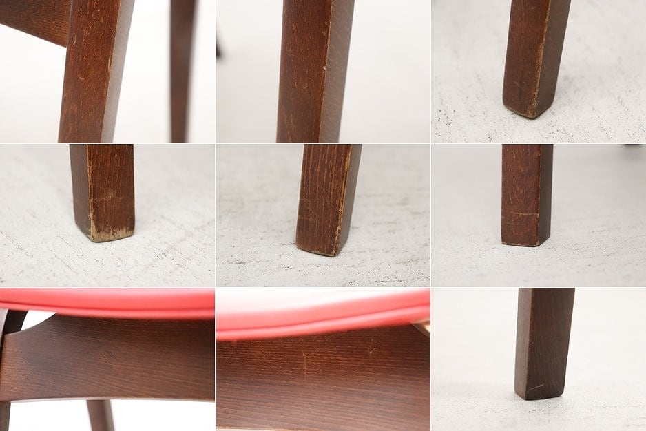 沼津店】 秋田木工 剣持勇 ビーチ材 スタッキングスツール No.202