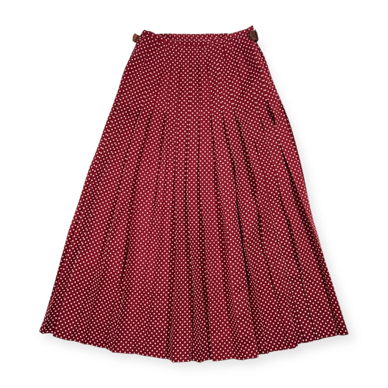 INGEBORG インゲボルグ 水玉 ドット ロング スカート /レッド系/レディース/ピンクハウス/日本製