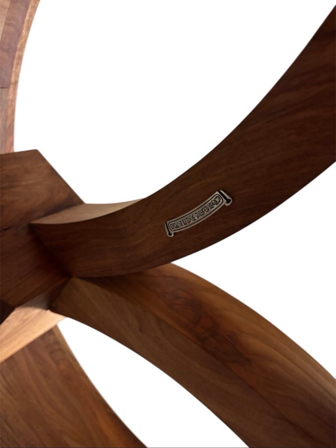 CHROME HEARTS クロムハーツ ウォールナット グラストップ テーブル