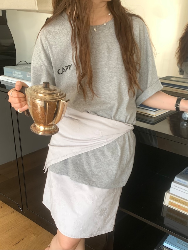 (予約) taffeta / Capri box tee 2color