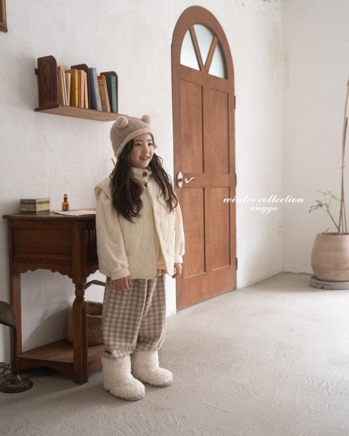 【取寄】anggo｜pie pants(dot, check)｜パイパンツ（ドット、チェック）｜XS-XL｜1-7y｜25 winter
