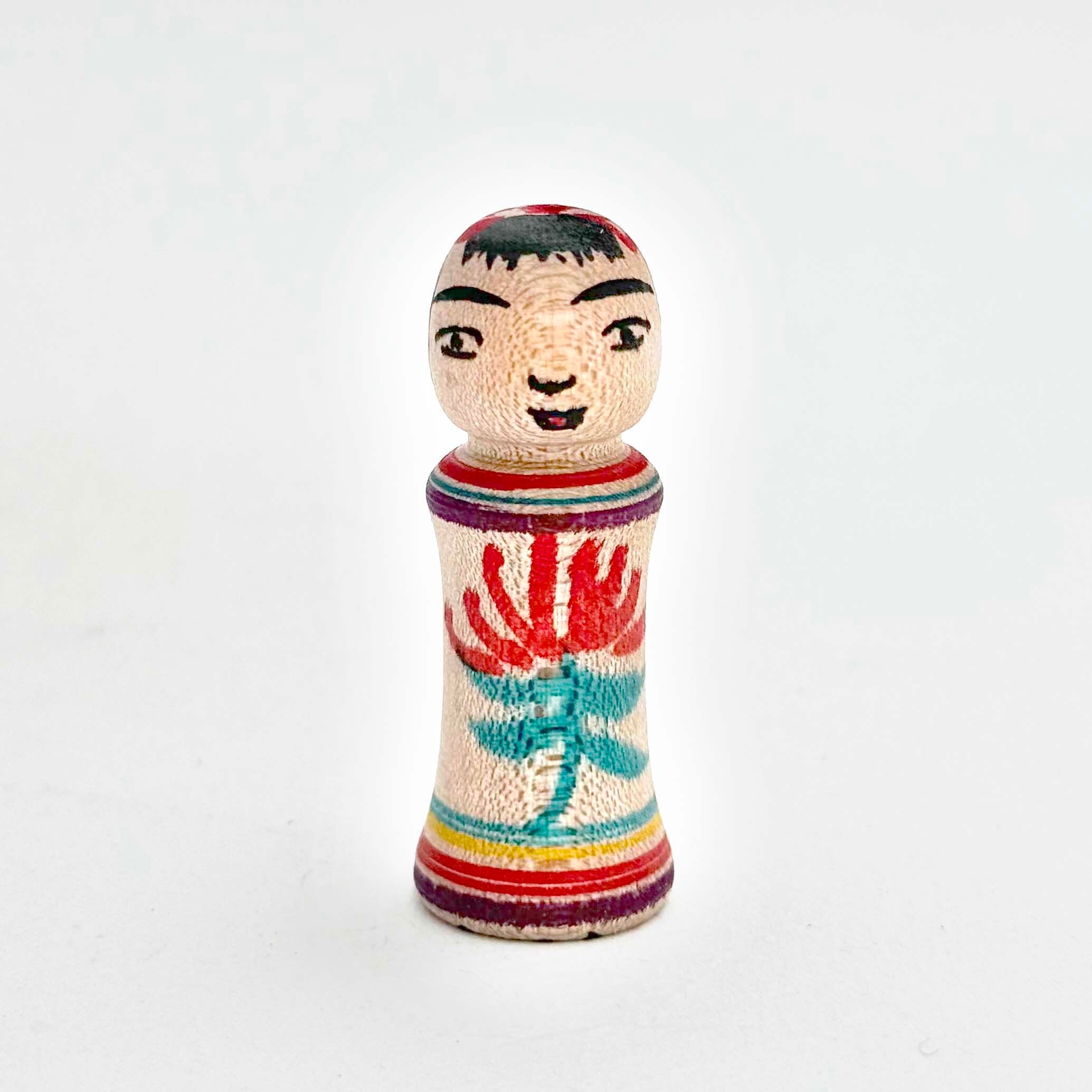 今晃工人 / 嶽時代 小寸こけし（菊一輪）