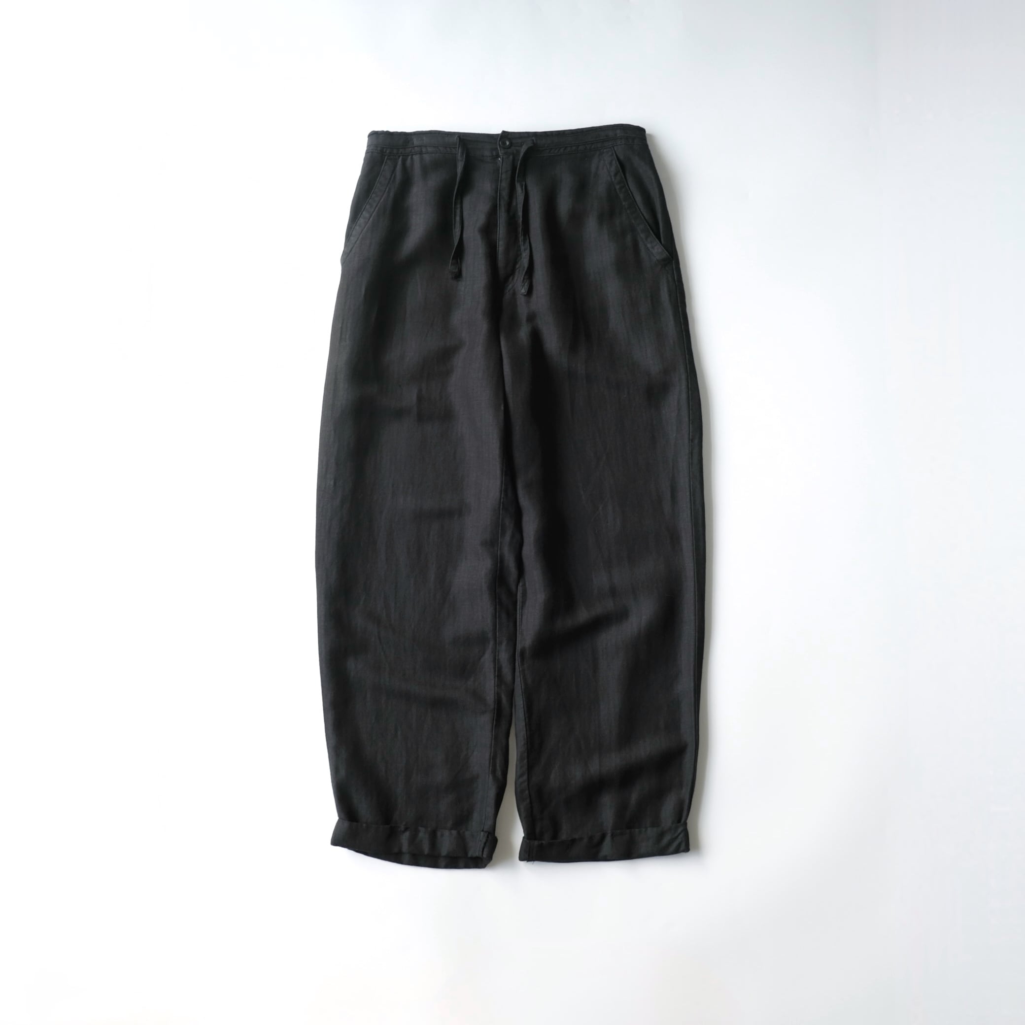 メンズ Tasso Ella Two tuck Slacks Wool/Cashmere