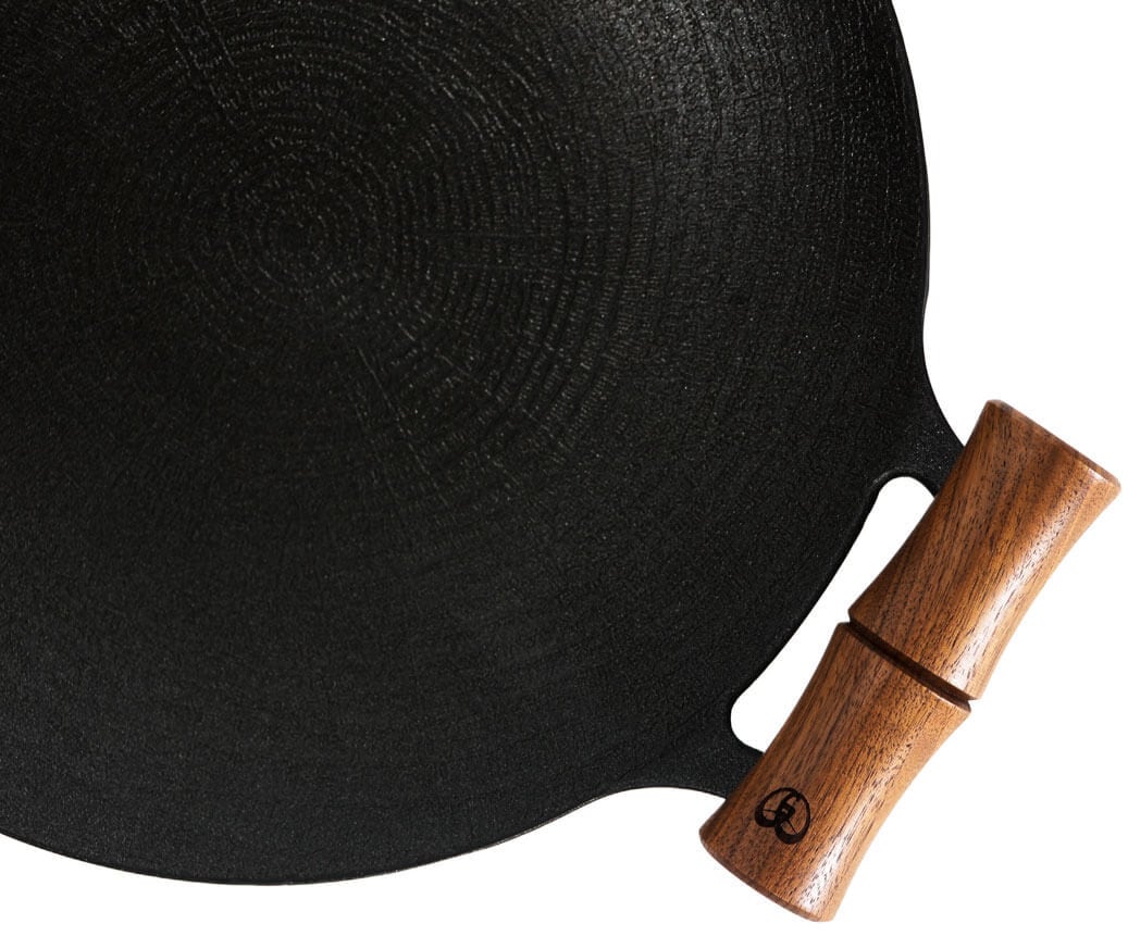 JHQ マルチグリドル 専用グリップ 】木製 ハンドル ミトン