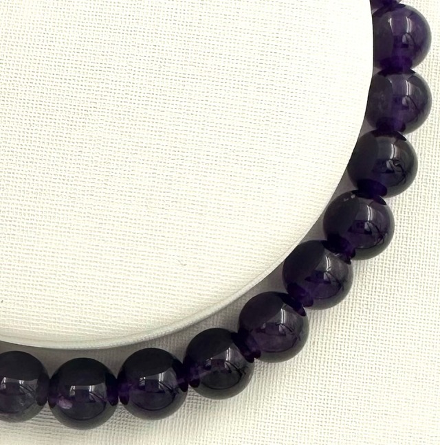 (01013)【1点のみ】（内径選べる）ザンビア産アメジスト　良品質【6mm】Amethyst　紫水晶　ラウンドカット　アメトリン　厄除け　魔除け　ラウンドカット　パワーストーン　天然石