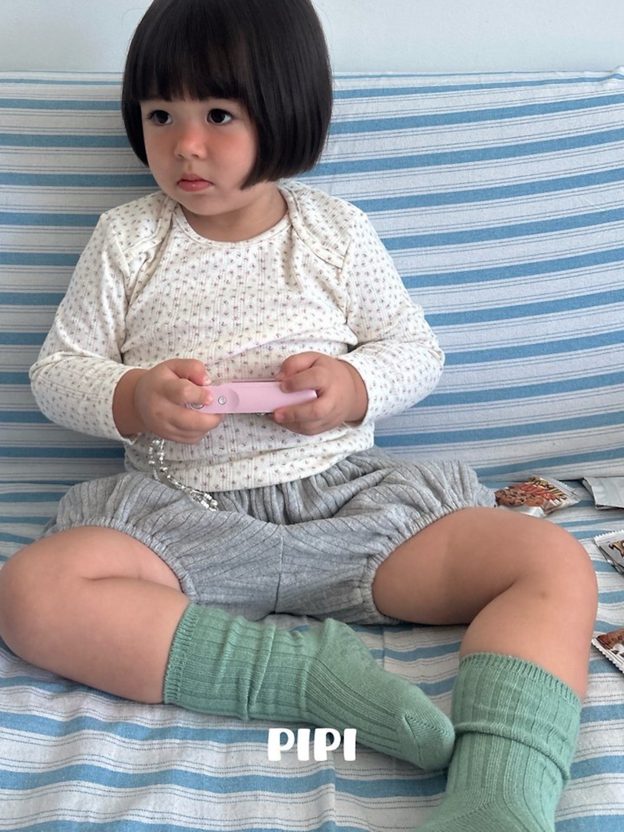 韓国子供服 / 26Autumn / 〖取寄〗pipi / ニットかぼちゃパンツ / ベビー服 / キッズ服 *XS~Ｍ*