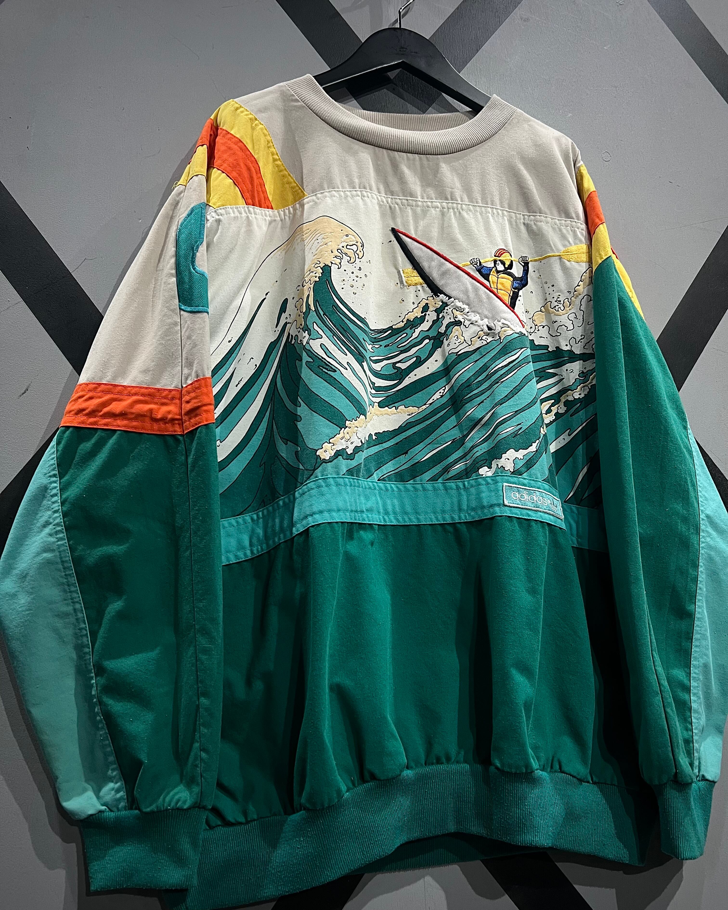 X VINTAGE】80's “adidas” Kayak Design Vintage Pullover | Caka(カカ