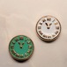 【ネイルパーツ】時計 /ホワイト・ミントグリーン(1個入り)