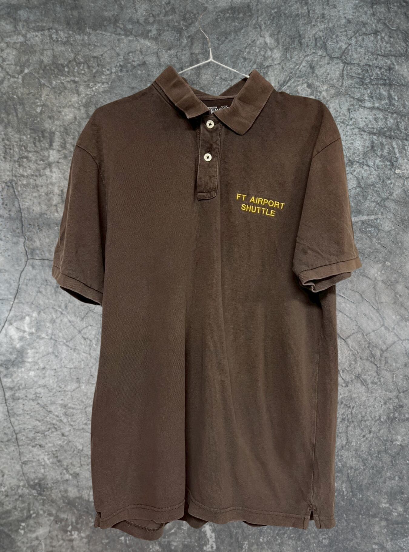 刺繍半袖ポロシャツ size:L