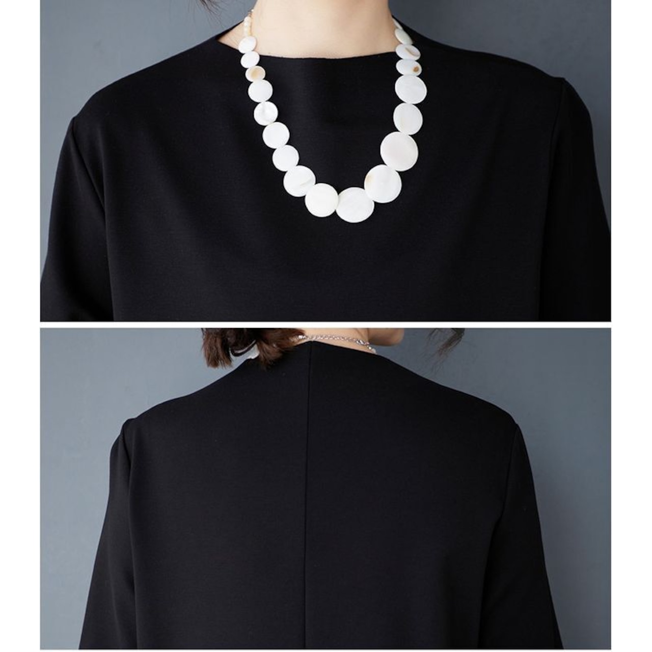 シアーフリル袖 ブラック ワンピース 30245