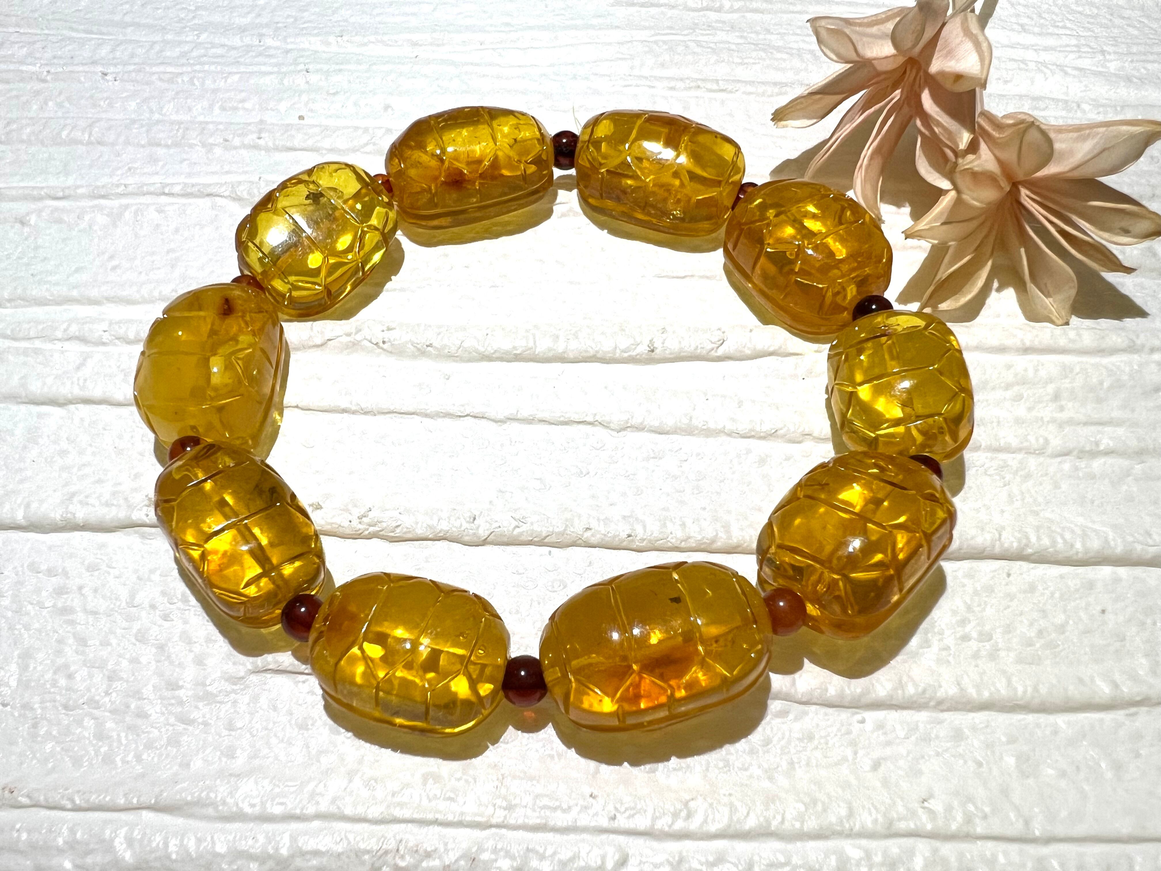 琥珀ブレスレット | 花愛月-hanamizuki- ☆天然石マーケット