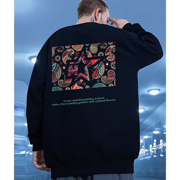 Back print design sweat P046