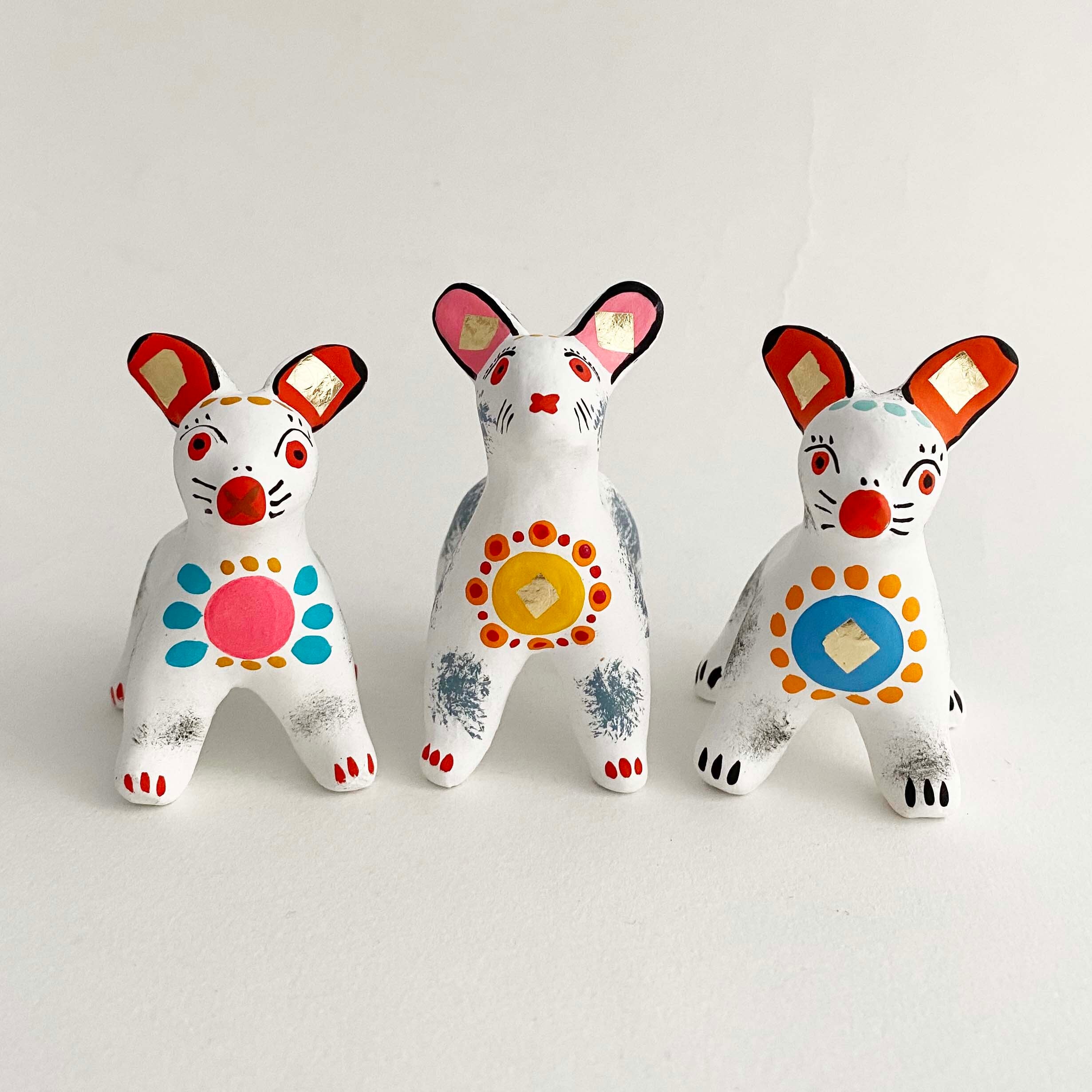 ディムコヴォ土人形 うさぎ / おすわり | kokeshka