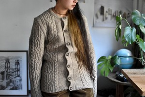 80's-90's -old- "Tyrolean knit cardigan" "made in Austria"