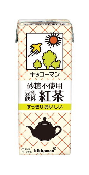 【人気】キッコーマン 砂糖不使用 豆乳飲料 紅茶 200ml×18本