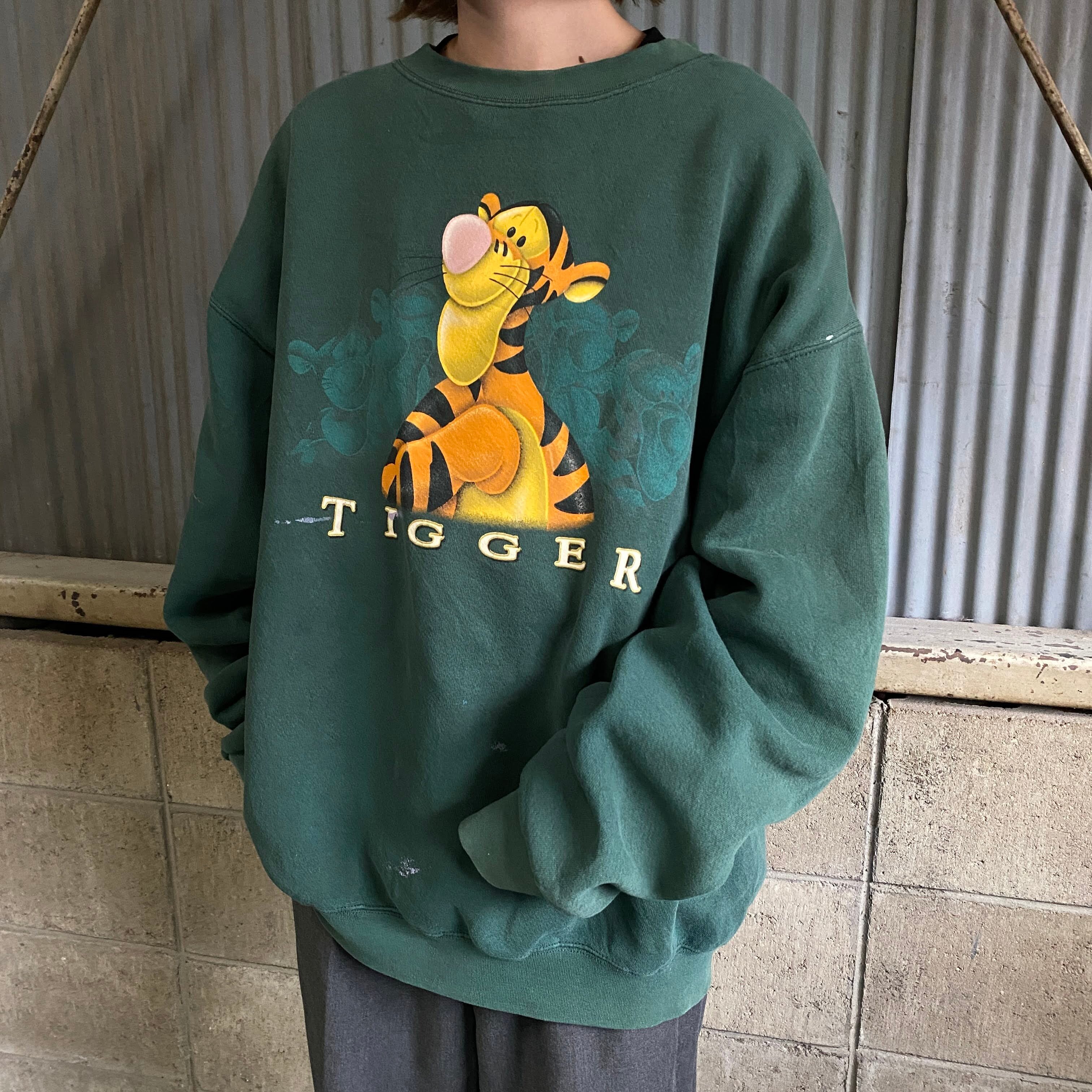 DISNEY STORE EXCLUSIVE ティガー TIGGER フリーススウェットシャツ トレーナー レディースXL /eaa303482