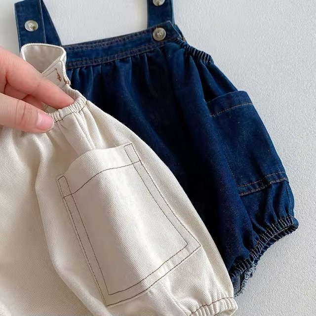 【取寄】オールシーズン着回せちゃう使い勝手抜群なサロペットロンパース