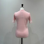 BORDERS at BALCONY CUTOFF RAYON KNIT PINK